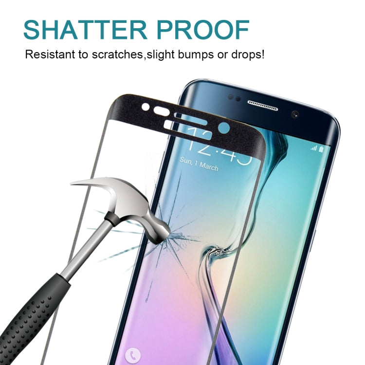 0.3mm 9H Surface Hardness 3D Curved Surface Full Screen Cover Explosion-proof Tempered Glass Film for Galaxy S6 edge