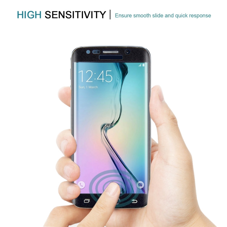 0.3mm 9H Surface Hardness 3D Curved Surface Full Screen Cover Explosion-proof Tempered Glass Film for Galaxy S6 edge