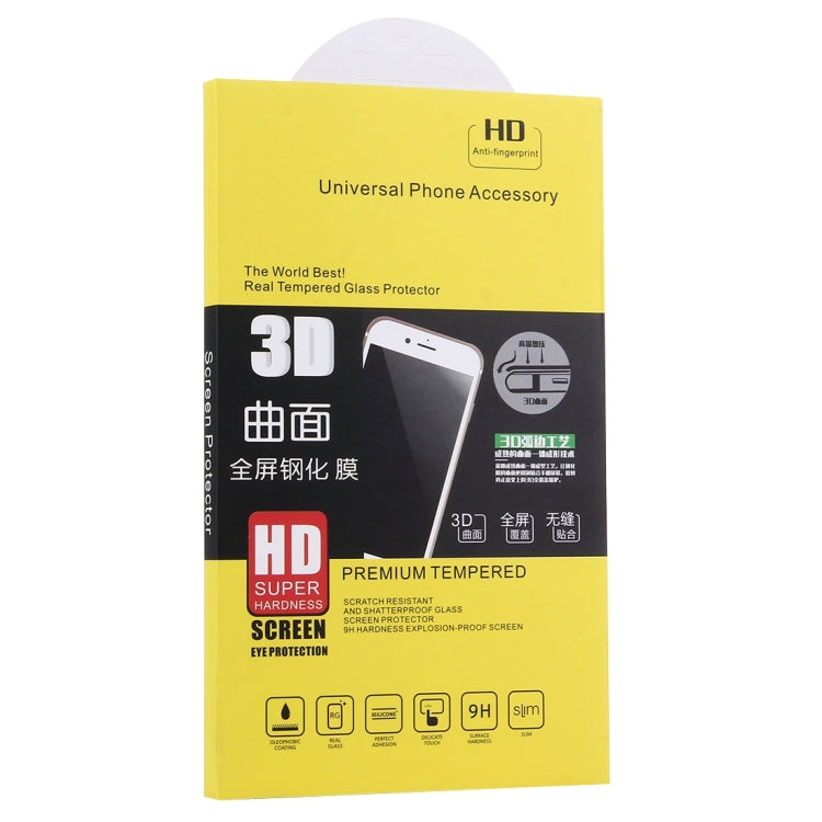 0.3mm 9H Surface Hardness 3D Curved Surface Full Screen Cover Explosion-proof Tempered Glass Film for Galaxy S6 edge