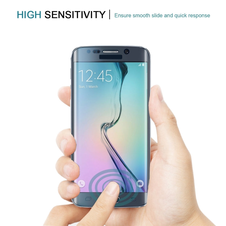 LOPURS 0.2mm 9H Surface Hardness 3D Curved Surface Full Screen Cover Explosion-proof Tempered Glass Film for Galaxy S6 edge