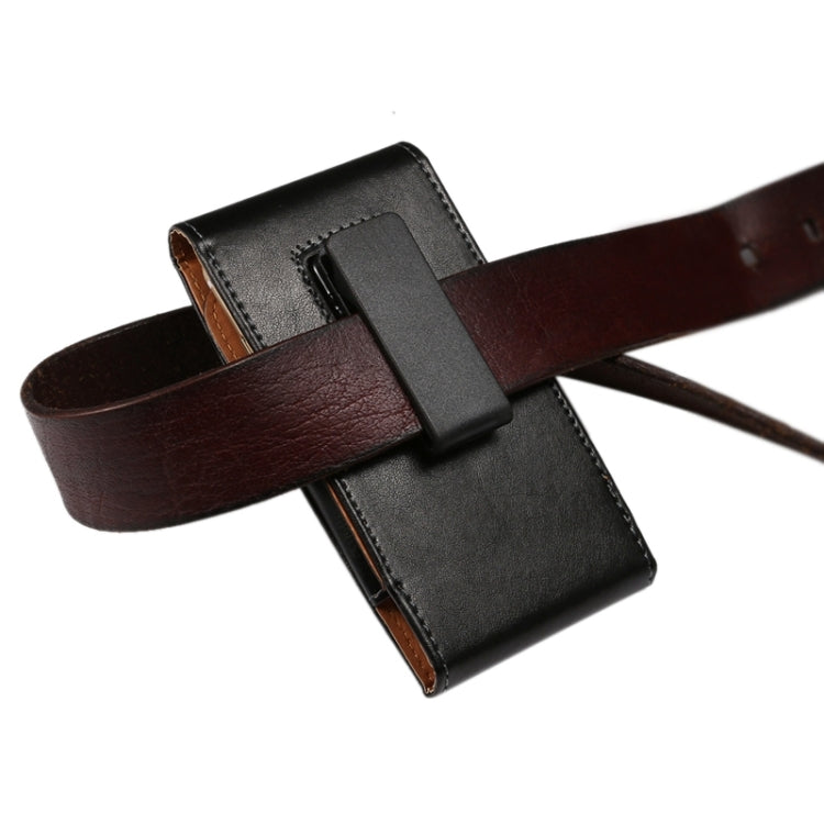 6.3 Inch Universal Lambskin Texture Vertical Flip Leather Case / Waist Bag with Rotatable Back Splint for Galaxy Mega 6.3 / i9200 / i9205 / I9208 &  Mega 2 / G750 / G750F / G7502
