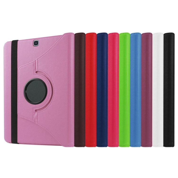 Litchi Texture Horizontal Flip Solid Color Leather Case with 360 Degrees Rotation Holder for Galaxy Tab S2 9.7 / T815