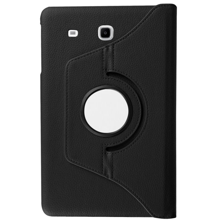 Litchi Texture Horizontal Flip Solid Color Leather Case with 360 Degrees Rotation Holder for Galaxy Tab E 9.6 / T560 / T561