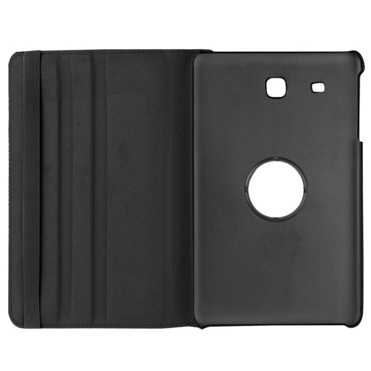 Litchi Texture Horizontal Flip Solid Color Leather Case with 360 Degrees Rotation Holder for Galaxy Tab E 9.6 / T560 / T561