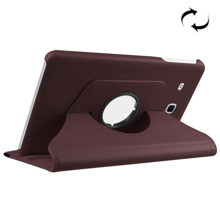 Litchi Texture Horizontal Flip Solid Color Leather Case with 360 Degrees Rotation Holder for Galaxy Tab E 9.6 / T560 / T561