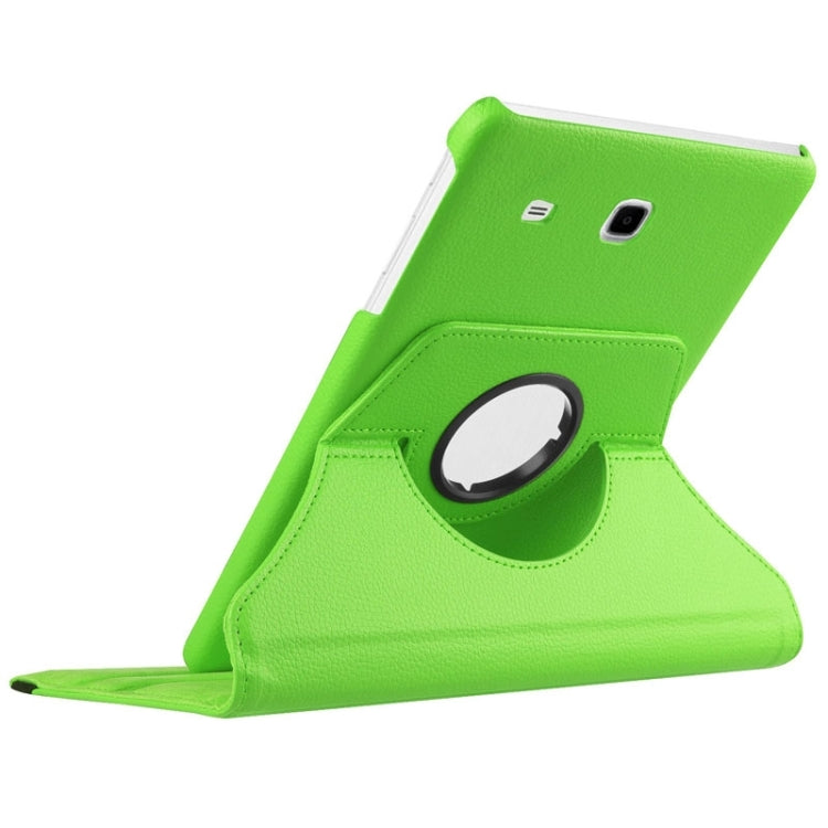 Litchi Texture Horizontal Flip Solid Color Leather Case with 360 Degrees Rotation Holder for Galaxy Tab E 9.6 / T560 / T561