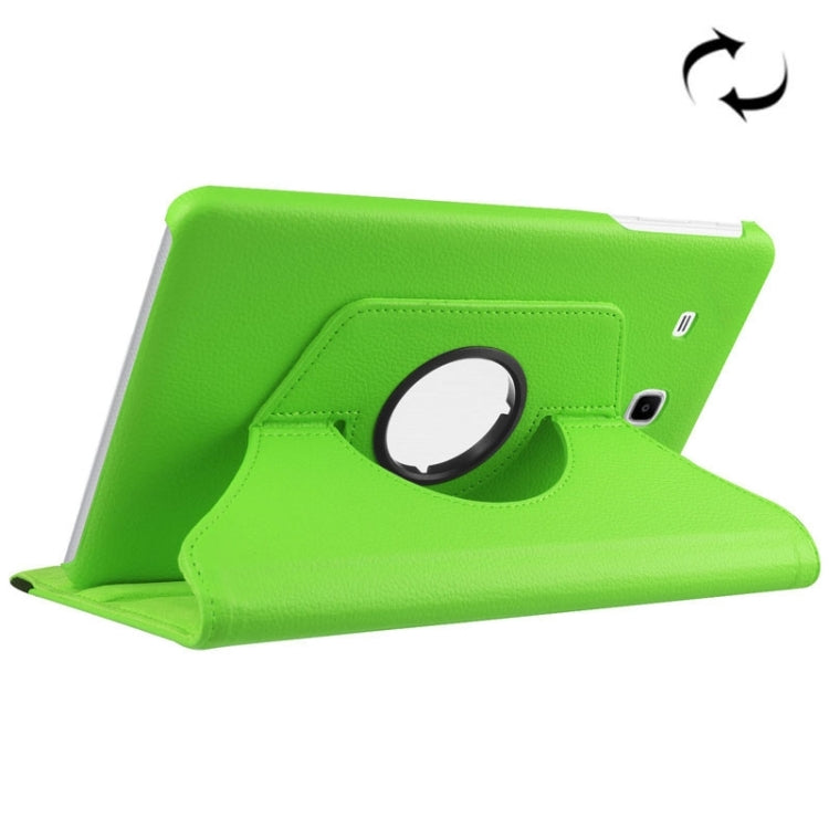 Litchi Texture Horizontal Flip Solid Color Leather Case with 360 Degrees Rotation Holder for Galaxy Tab E 9.6 / T560 / T561