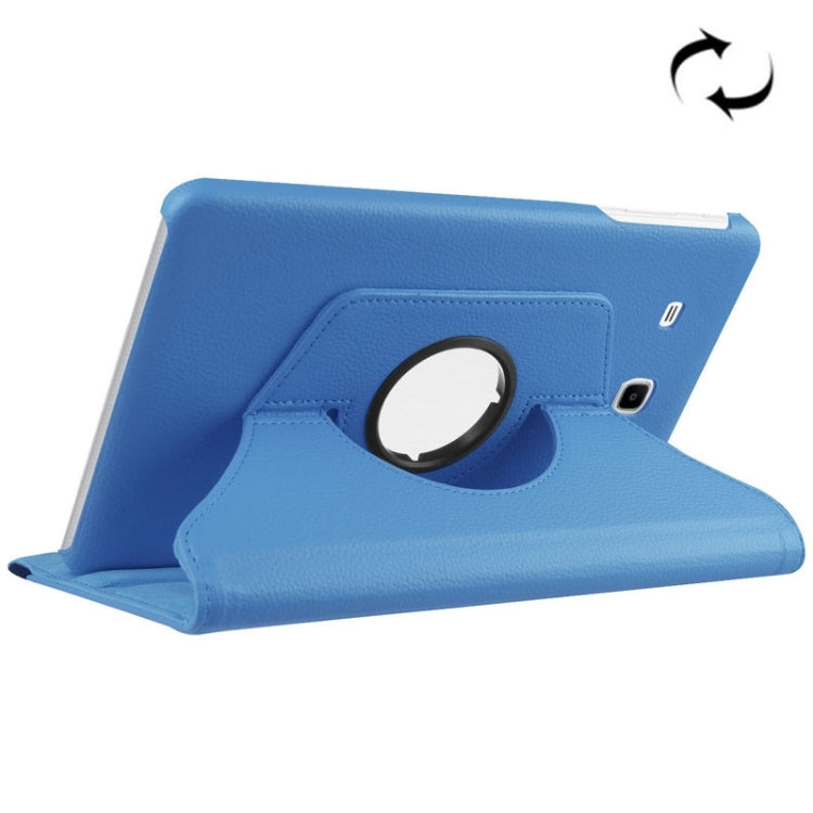 Litchi Texture Horizontal Flip Solid Color Leather Case with 360 Degrees Rotation Holder for Galaxy Tab E 9.6 / T560 / T561