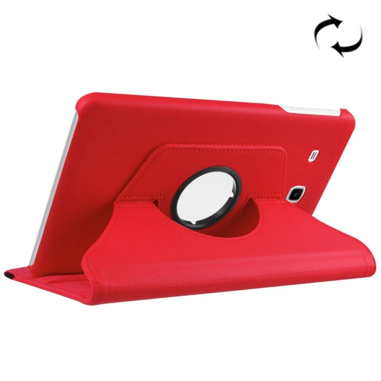 Litchi Texture Horizontal Flip Solid Color Leather Case with 360 Degrees Rotation Holder for Galaxy Tab E 9.6 / T560 / T561