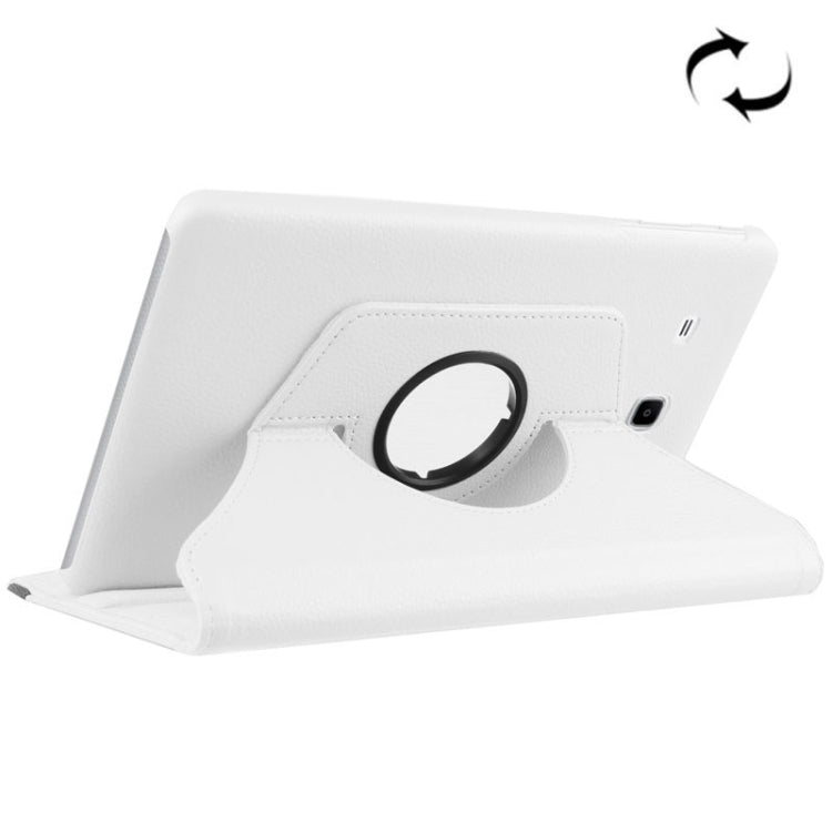 Litchi Texture Horizontal Flip Solid Color Leather Case with 360 Degrees Rotation Holder for Galaxy Tab E 9.6 / T560 / T561