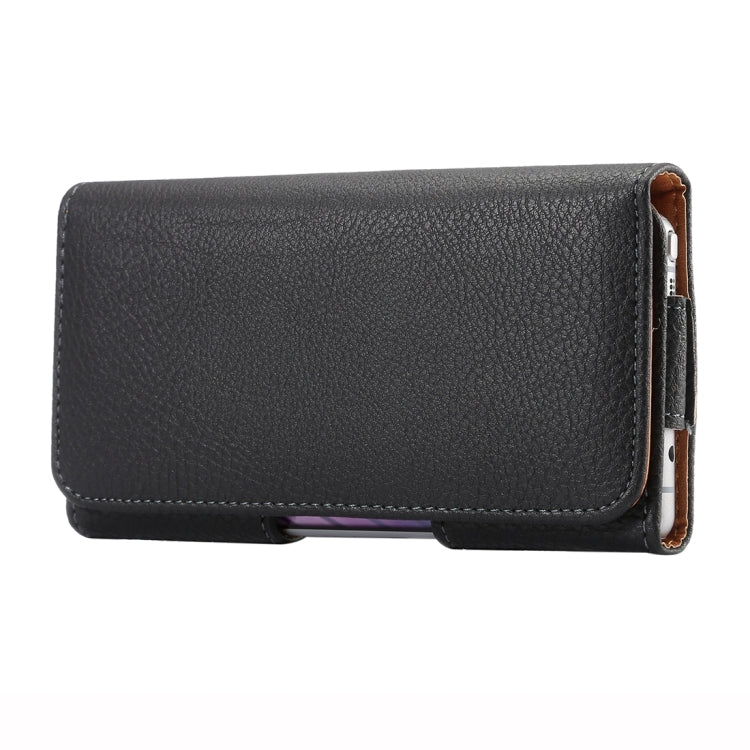 5.7 inch Litchi Texture Vertical Flip Thwartwise Leather Case / Waist Bag for Galaxy S8+ / S9+ / Note 8, iPhone 8 Plus / 7 Plus(Black), For Galaxy Note 5 & Galaxy S7 Plus & Galaxy Note 4 / N910