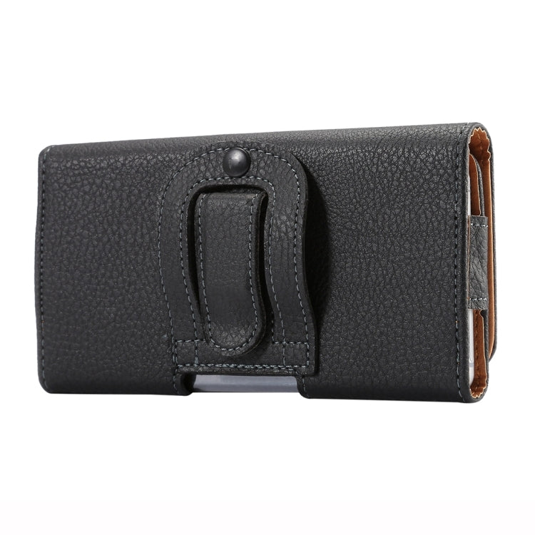 5.7 inch Litchi Texture Vertical Flip Thwartwise Leather Case / Waist Bag for Galaxy S8+ / S9+ / Note 8, iPhone 8 Plus / 7 Plus(Black), For Galaxy Note 5 & Galaxy S7 Plus & Galaxy Note 4 / N910