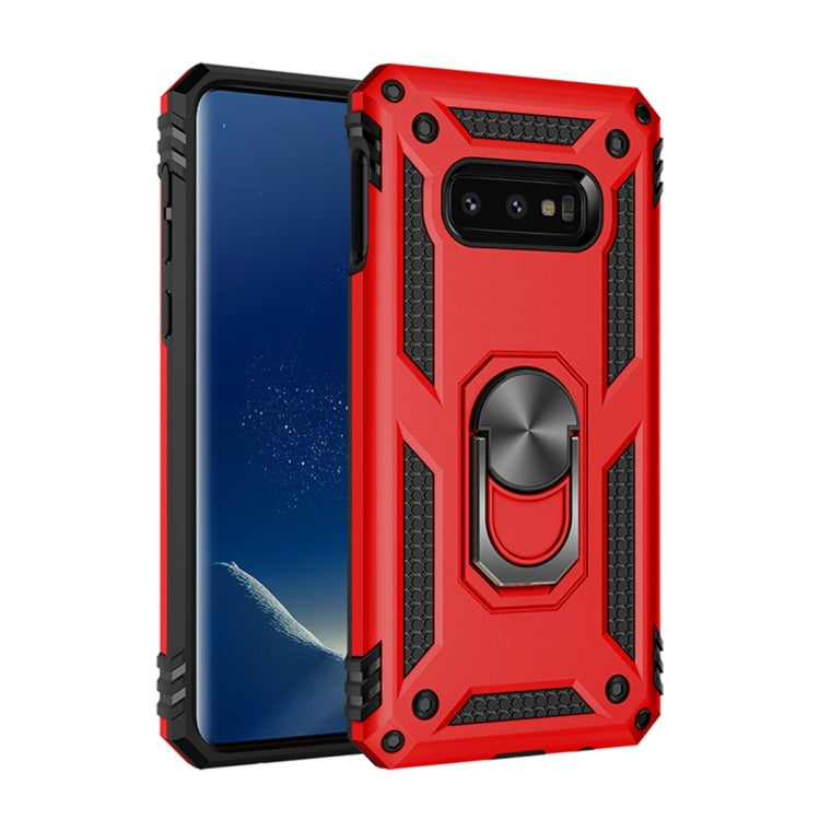 Sergeant Armor Shockproof TPU + PC Protective Case for Galaxy S10e, with 360 Degree Rotation Holder