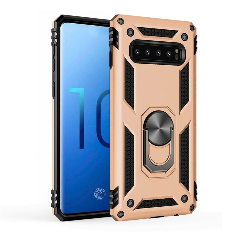Sergeant Armor Shockproof TPU + PC Protective Case for Galaxy S10, with 360 Degree Rotation Holder