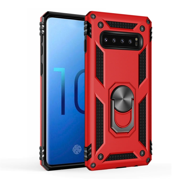 Sergeant Armor Shockproof TPU + PC Protective Case for Galaxy S10, with 360 Degree Rotation Holder