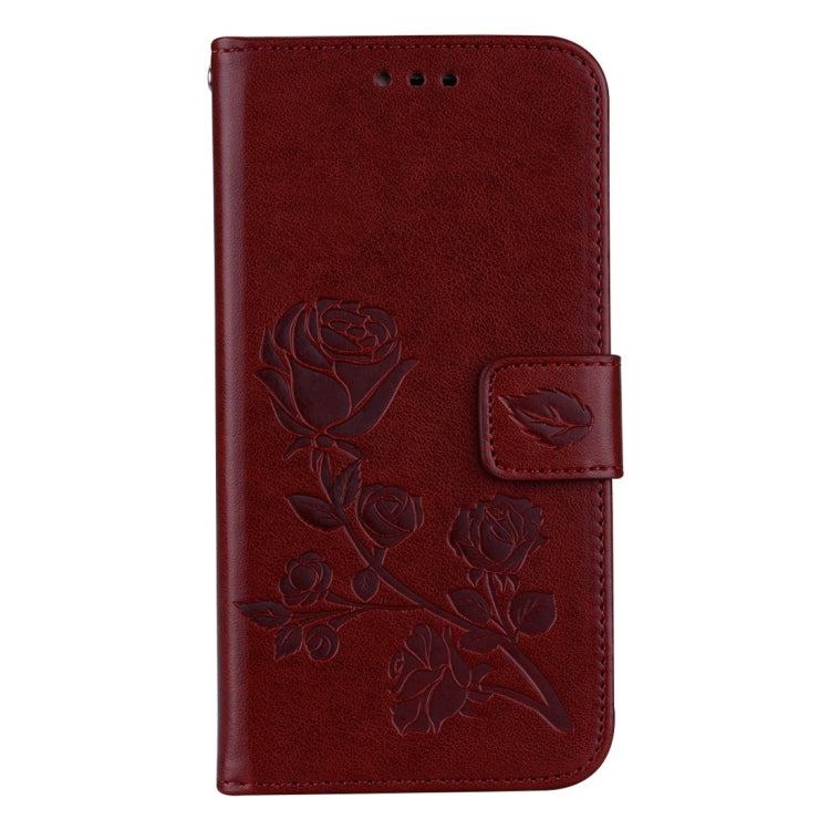 For Galaxy J3 (2017) / J330 (EU Version) Roses Pressed Flower Pattern Horizontal Flip Leather Case with Holder & Card Slots & Wallet