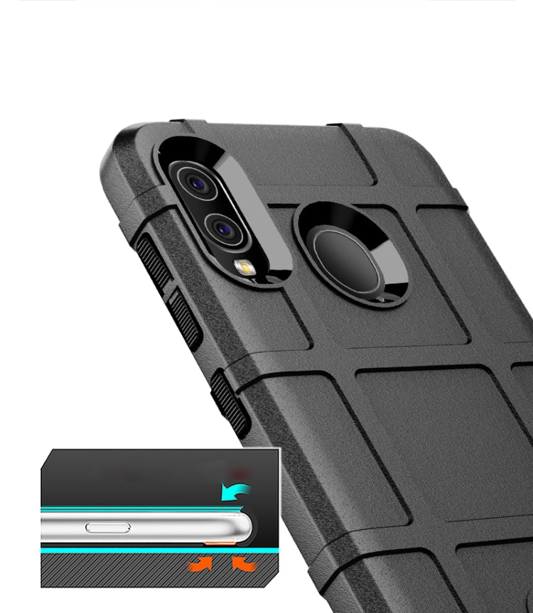 Shockproof Rugged  Shield Full Coverage Protective Silicone Case for Galaxy A20, For Galaxy A20