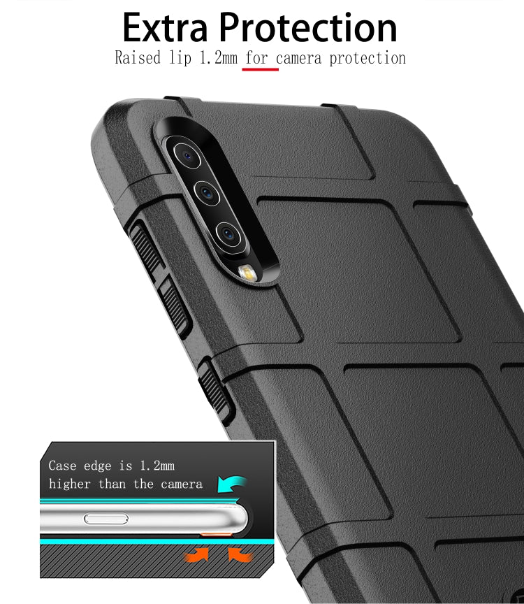 Shockproof Rugged  Shield Full Coverage Protective Silicone Case for Galaxy A70, For Galaxy A70