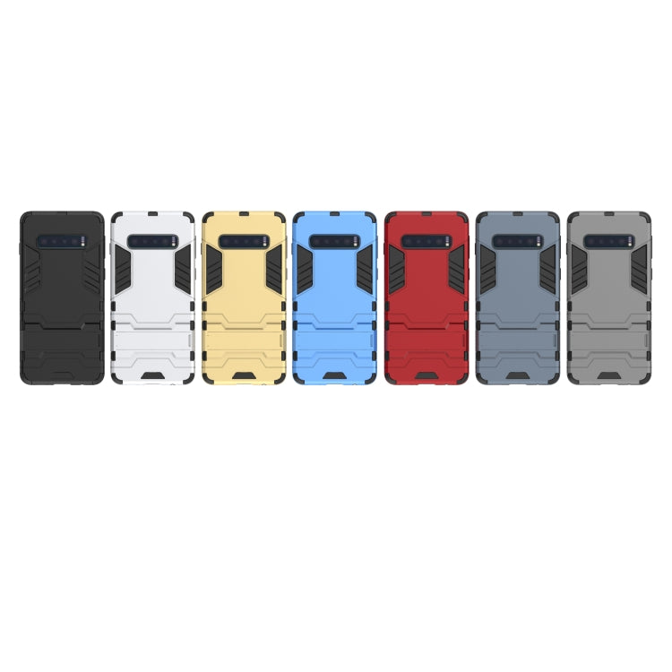 Shockproof PC + TPU Case for Galaxy S10, with Holder, For Samsung Galaxy S10
