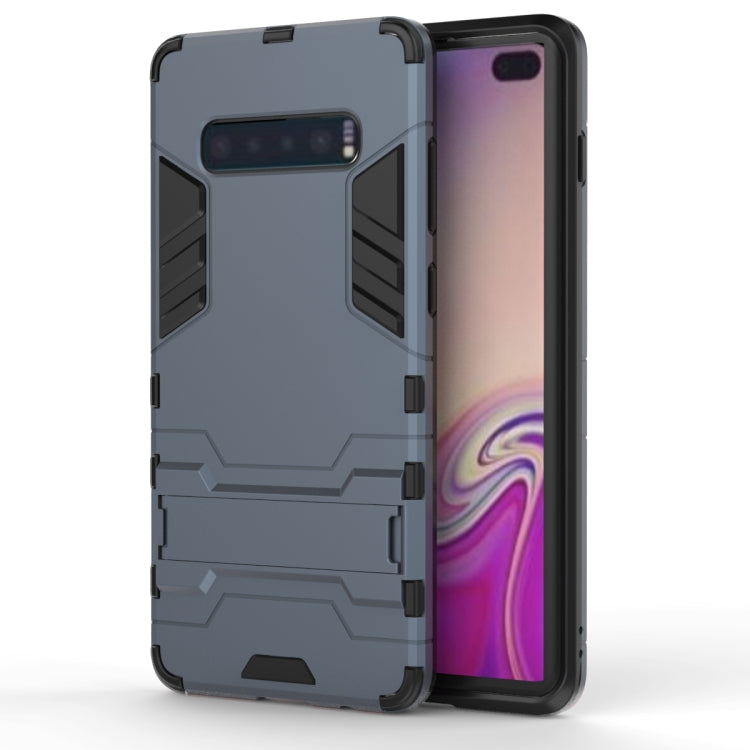 Shockproof PC + TPU Case for Galaxy S10+, with Holder