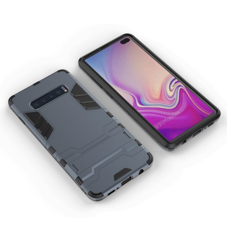 Shockproof PC + TPU Case for Galaxy S10+, with Holder