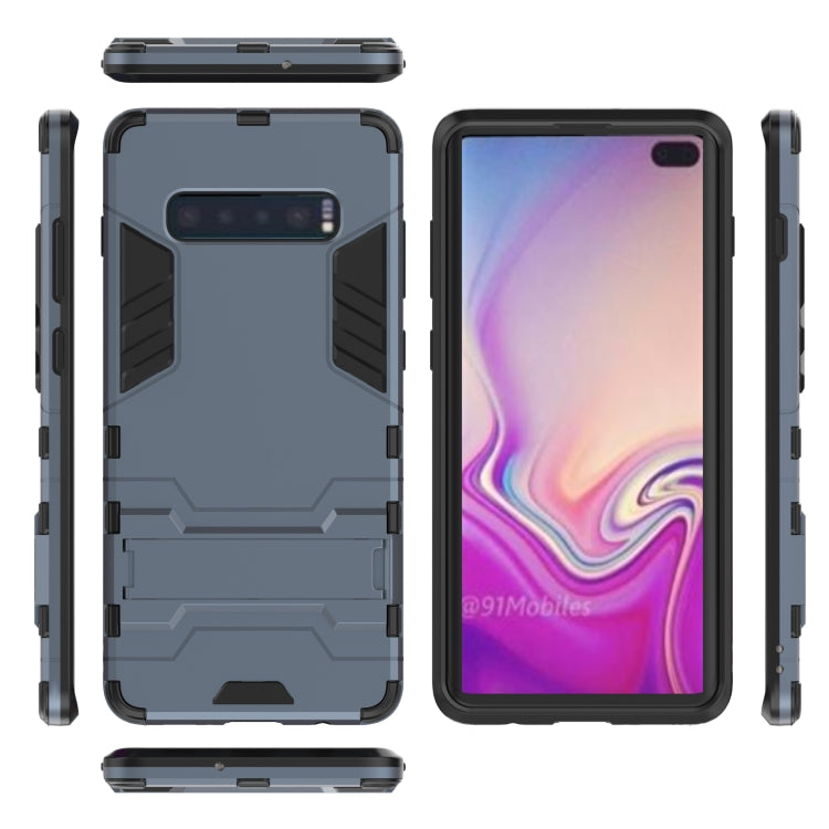 Shockproof PC + TPU Case for Galaxy S10+, with Holder