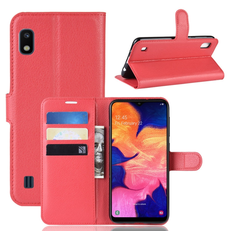 Litchi Texture Horizontal Flip Leather Case for Galaxy A10, with Wallet & Holder & Card Slots, For Galaxy A10 (1), For Galaxy A10  (1), For Galaxy A10