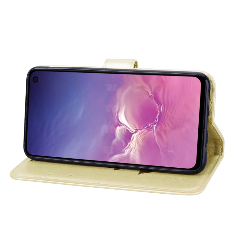 Rose Embossed Horizontal Flip PU Leather Case for Galaxy S10e, with Holder & Card Slots & Wallet