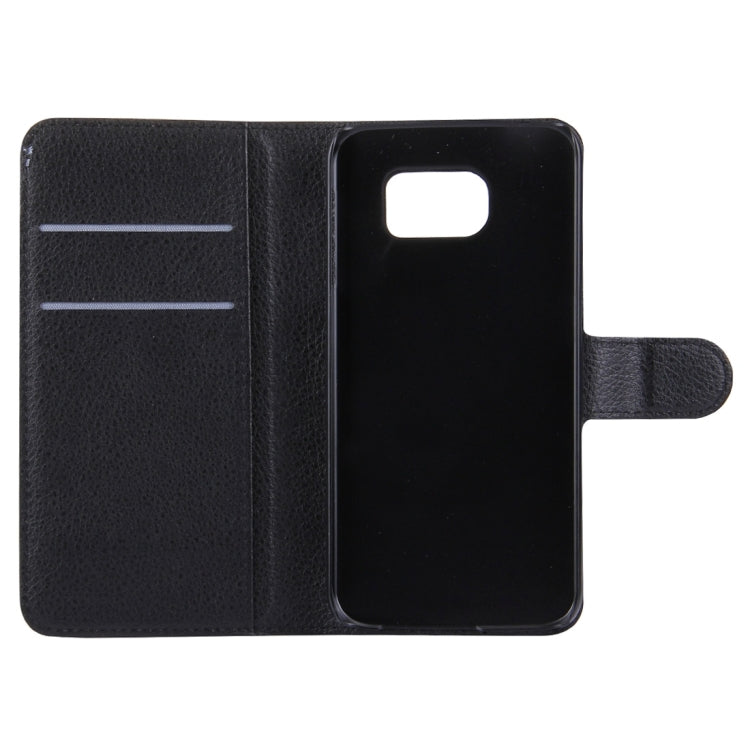 For Galaxy S6 / G920 Litchi Texture Horizontal Flip Leather Case with Holder & Card Slots & Wallet, For Galaxy S6