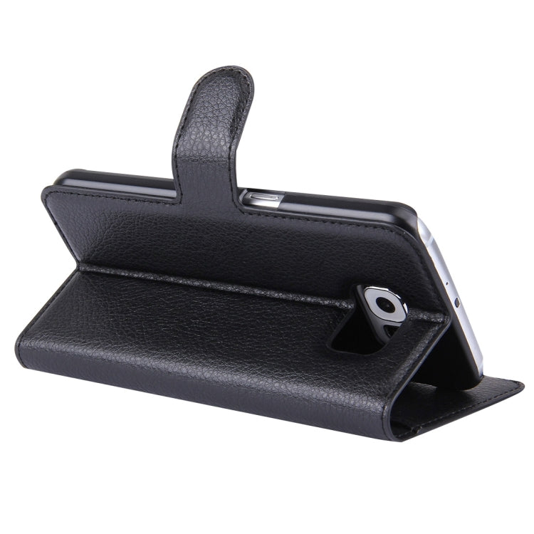 For Galaxy S6 / G920 Litchi Texture Horizontal Flip Leather Case with Holder & Card Slots & Wallet, For Galaxy S6