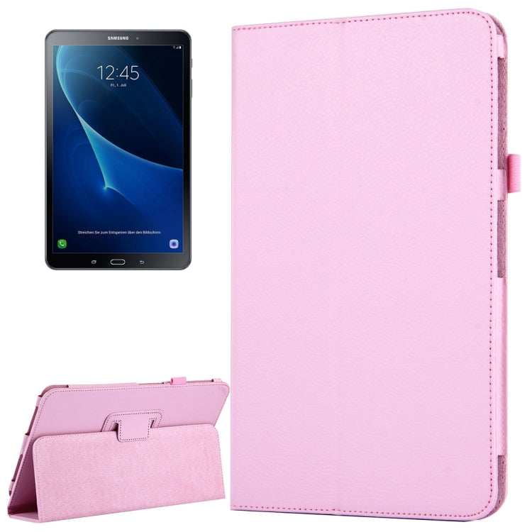 For Galaxy Tab A 10.1 / T580 Litchi Texture Magnetic Horizontal Flip Leather Case with Holder & Sleep / Wake-up Function, For Galaxy Tab A 10.1 (2016) / T580, Galaxy Tab A 10.1 (2016)
