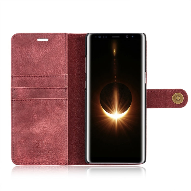 DG.MING for Galaxy Note 8 Crazy Horse Texture Horizontal Flip Detachable Magnetic Protective Case with Holder & Card Slots & Wallet, Galaxy Note 8