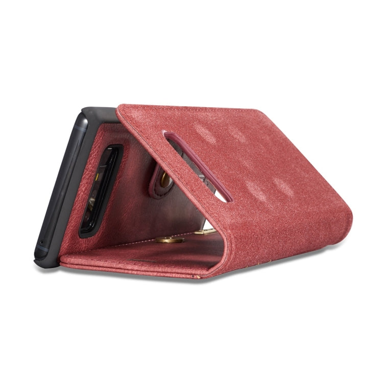 DG.MING for Galaxy Note 8 Crazy Horse Texture Horizontal Flip Detachable Magnetic Protective Case with Holder & Card Slots & Wallet, Galaxy Note 8