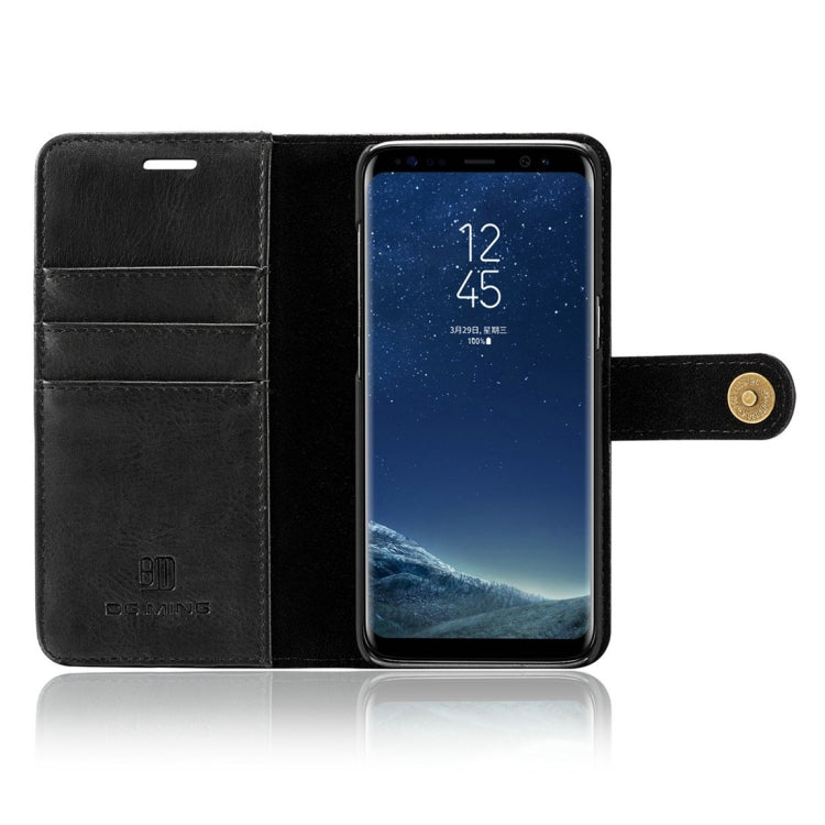 DG.MING for Galaxy S8 Crazy Horse Texture Horizontal Flip Detachable Magnetic Protective Case with Holder & Card Slots & Wallet, Galaxy S8