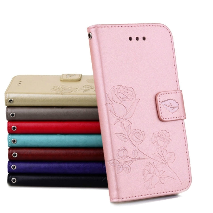 For Galaxy J5 (2016) / J510 Roses Pressed Flowers Pattern Flip Leather Case with Holder & Card Slots & Wallet