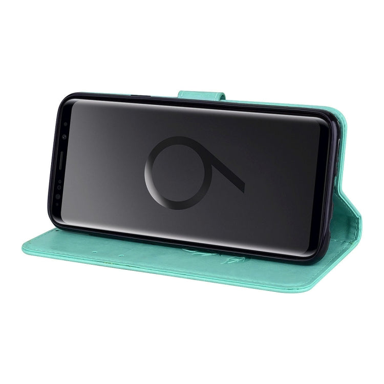 Rose Embossed Horizontal Flip Environmental PU Leather Case with Holder & Card Slots & Wallet for Galaxy S9+