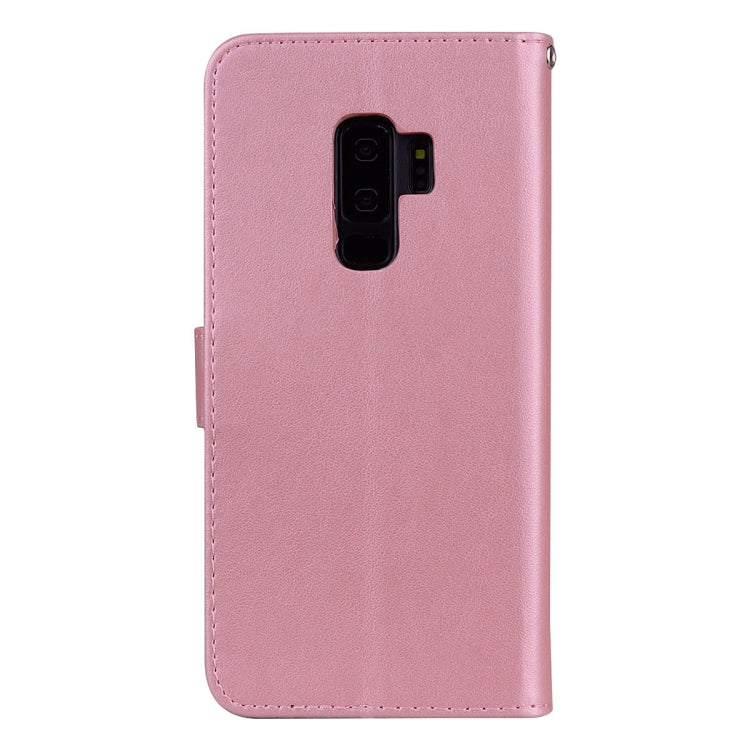 Rose Embossed Horizontal Flip Environmental PU Leather Case with Holder & Card Slots & Wallet for Galaxy S9+, For Samsung Galaxy S9+