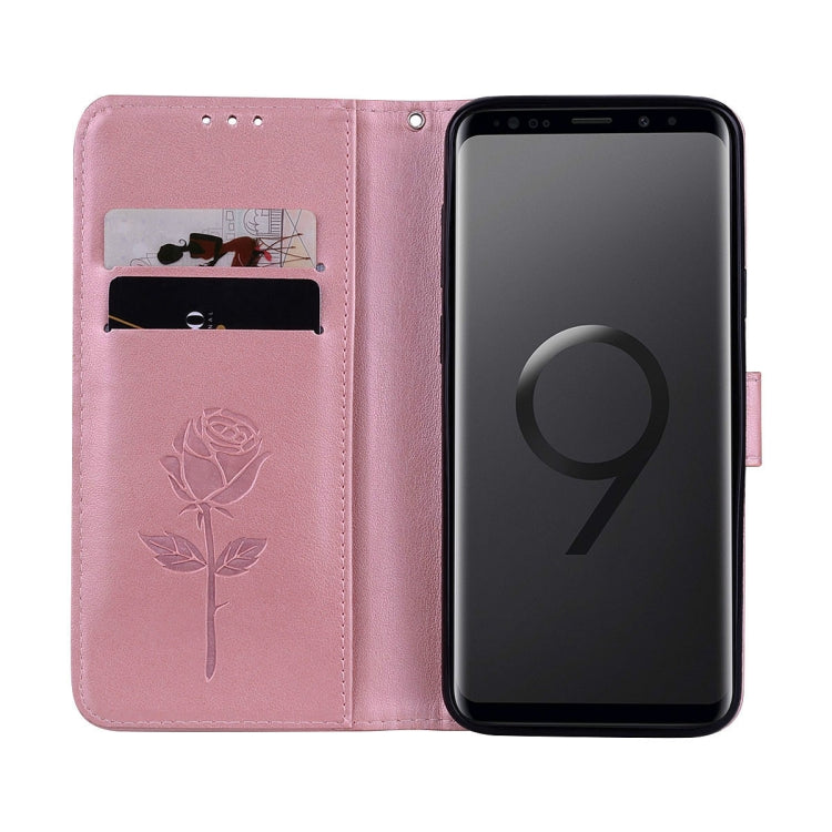Rose Embossed Horizontal Flip Environmental PU Leather Case with Holder & Card Slots & Wallet for Galaxy S9+, For Samsung Galaxy S9+