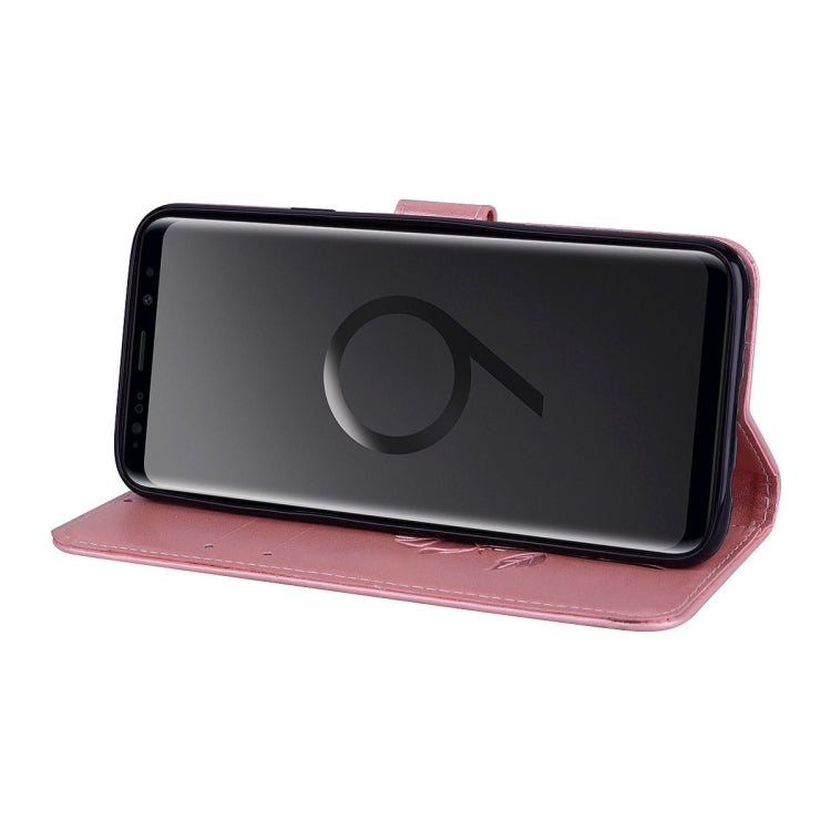 Rose Embossed Horizontal Flip Environmental PU Leather Case with Holder & Card Slots & Wallet for Galaxy S9+, For Samsung Galaxy S9+