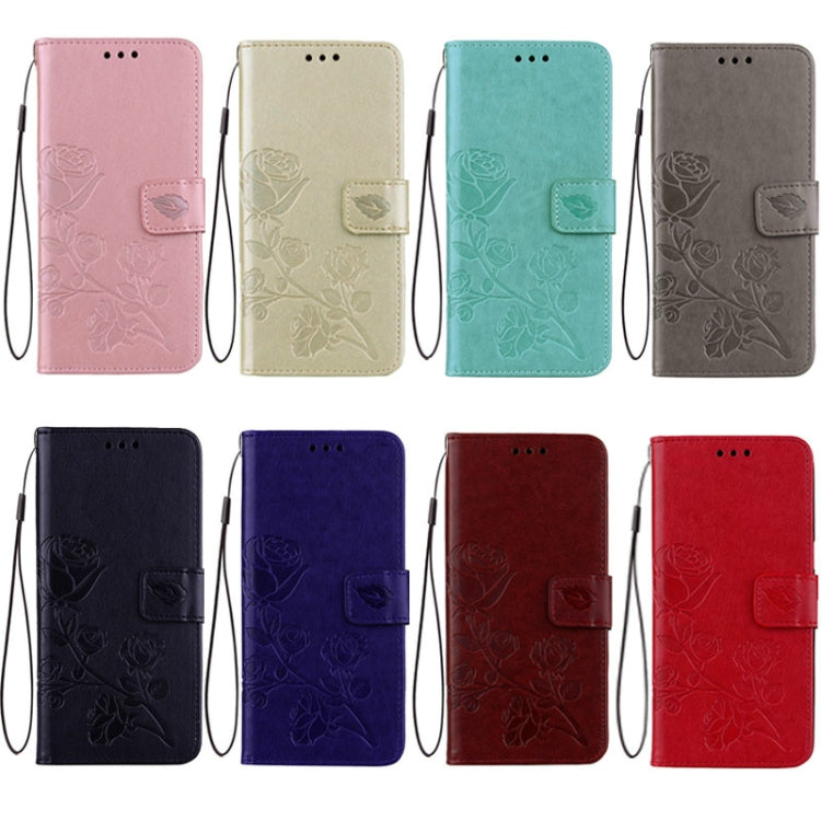 For Galaxy S9 Rose Embossed Horizontal Flip Environmental PU Leather Case with Holder & Card Slots & Wallet, For Samsung Galaxy S9