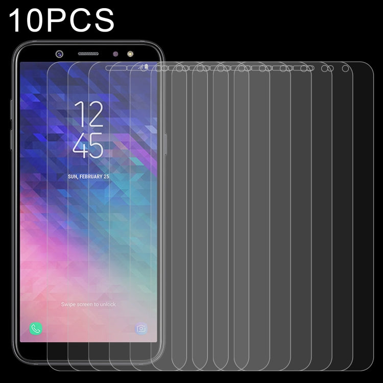 10 PCS 0.26mm 9H 2.5D Tempered Glass Film for Galaxy A6 (2018), For Galaxy A6 (2018)