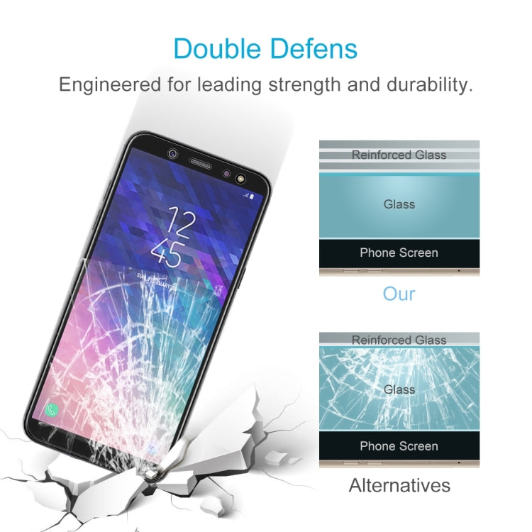 10 PCS 0.26mm 9H 2.5D Tempered Glass Film for Galaxy A6+ (2018), For Galaxy A6+ (2018)