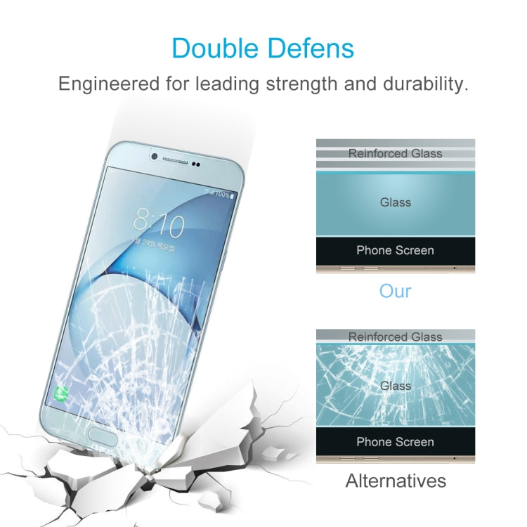 0.26mm 9H 2.5D Tempered Glass Film for Galaxy A8 (2016), For Galaxy A8 (2016)(1 PC)