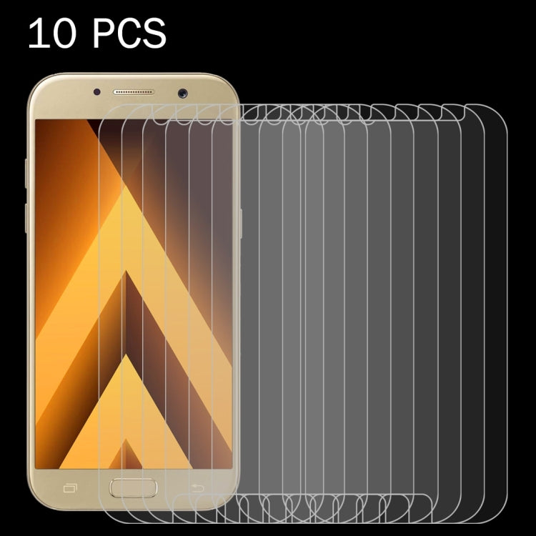 Lot de 10 films en verre trempé antidéflagrants 2,5D pour Galaxy A3 (2017) / A320, dureté de surface 9H, 0,26 mm, non plein écran