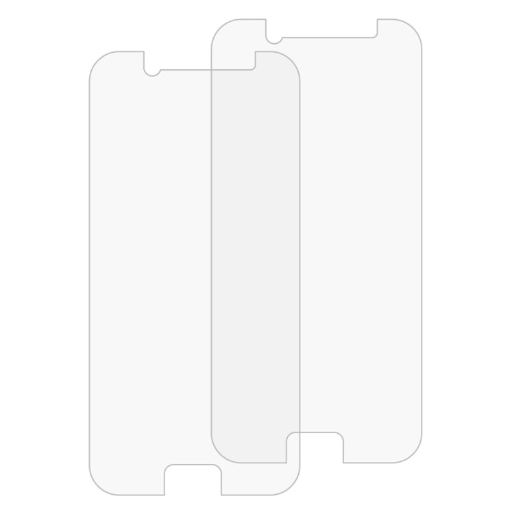 Lot de 2 films de protection en verre trempé antidéflagrant 2,5D pour Galaxy A7 (2017) / A720, dureté de surface 9H, 0,26 mm, non plein écran