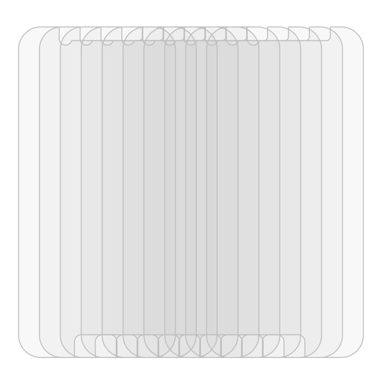 Lot de 10 films en verre trempé antidéflagrants 2,5D pour Galaxy A7 (2017) / A720, dureté de surface 9H, 0,26 mm, non plein écran