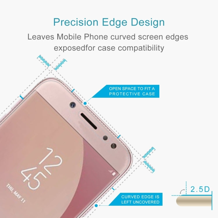 10 PCS 0.26mm 9H 2.5D Arc Edge Tempered Glass Film for Galaxy J7 Pro / J730, For Galaxy J7 Pro / J730