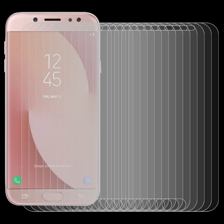 Lot de 100 films en verre trempé 9H 2.5D à bords incurvés (0,26 mm) pour Galaxy J7 Pro / J730 (100 pièces)