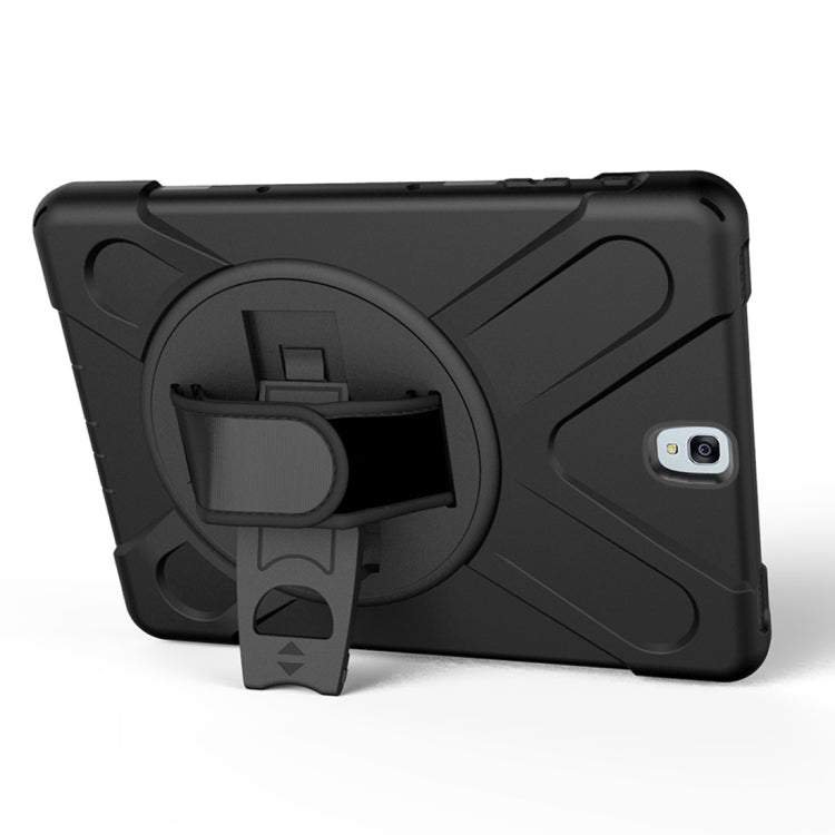 Coque de protection en PC et silicone pour Galaxy Tab S3 9,7 pouces T820, rotation à 360 degrés, avec support et dragonne