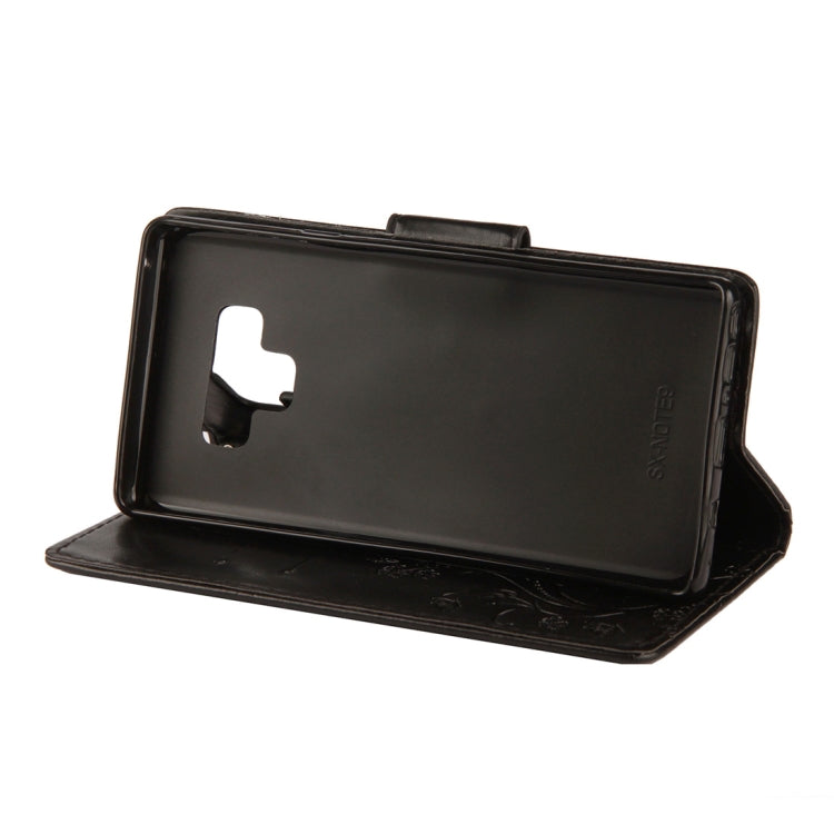 Embossed Butterfly Pattern Horizontal Flip Leather Case with Card Slot & Holder & Wallet & Lanyard For Galaxy Note9, For Galaxy Note9